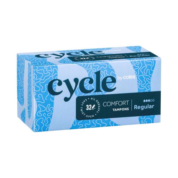 CYCLE BY COLES TAMPONS REGULAR 32 PACK