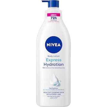 Nivea Express Hydration Body Lotion Fast Absorbing 72hr Moisture 400mL