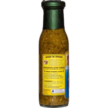 Byron Bay Chilli Co. Green Jalapeno Chilli Sauce 250mL