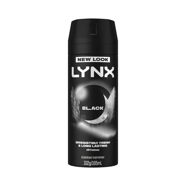 LYNX DEODORANT BODY SPRAY BLACK 165ML