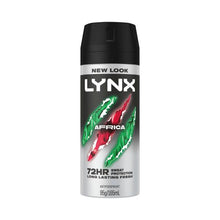 LYNX DEODORANT BODY SPRAY 72HR ANTIPERSPIRANT AFRICA 165ML