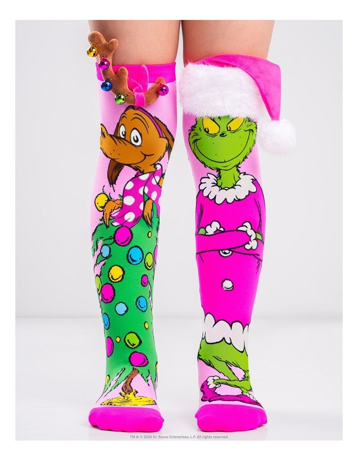 Pretty in Grinch Socks