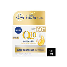 NIVEA Q10 ANTI WRINKLE DEEP RESTORING DAY CREAM 60+ SPF15 50ML