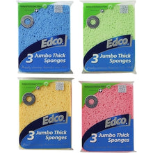Edco Jumbo Thick Sponges 3 pack