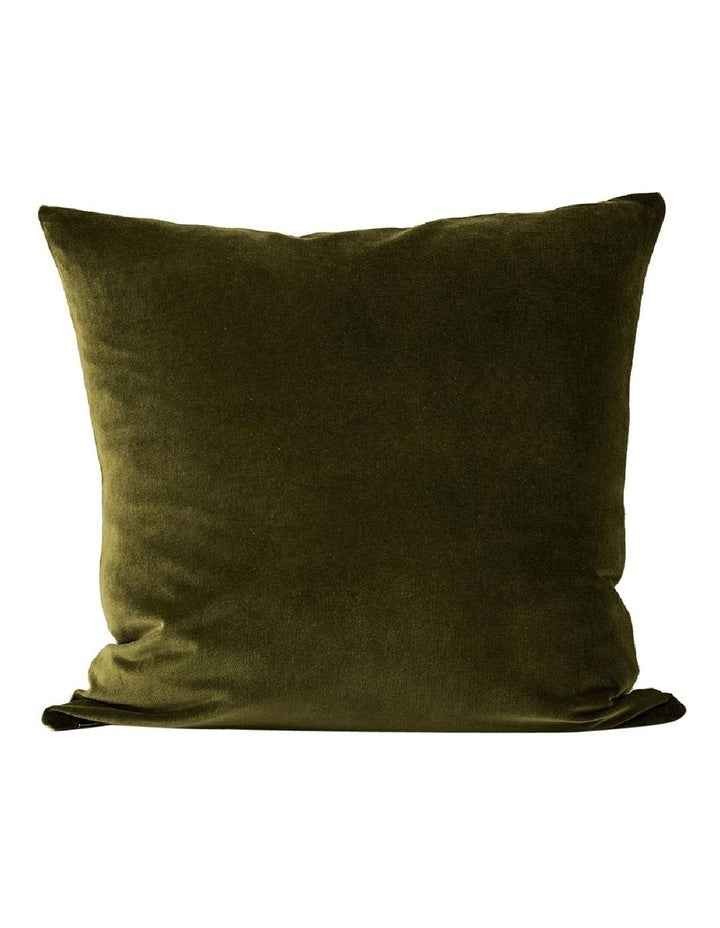 Luxury Velvet Cushion in Khaki