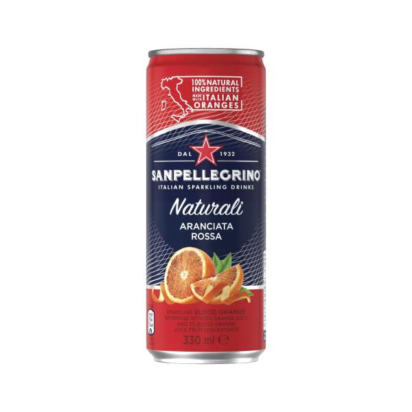 SANPELLEGRINO CANS 4 PACK:ARANCIATA ROSA:.:4 PACK