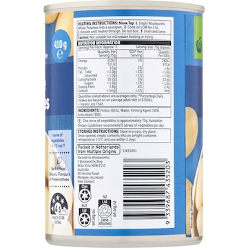 Woolworths Potato Whole 410g