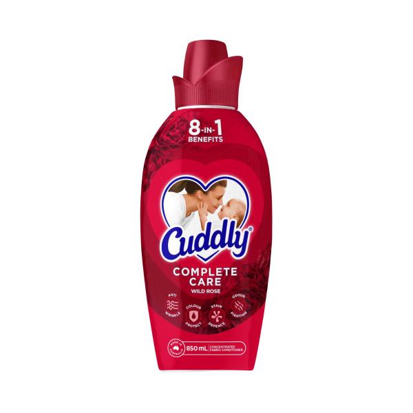 CUDDLY CONCENTRATE COMPLETE CARE FABRIC CONDITIONER 850ML:WILD ROSE:.:850 ML