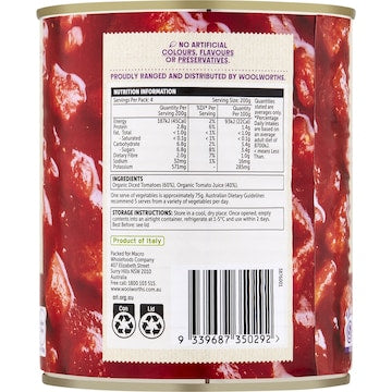 Macro Diced Italian Tomatoes 800g