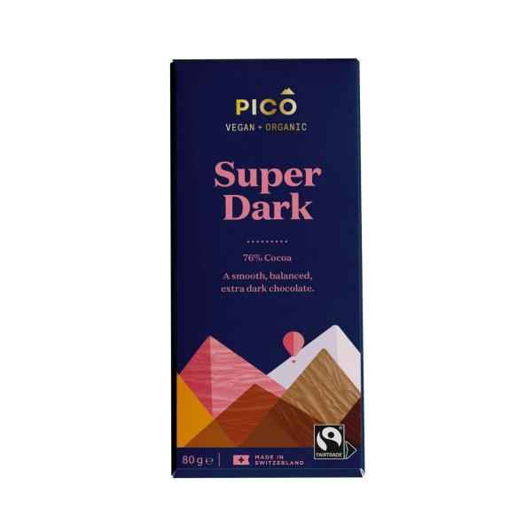 PICO SUPER DARK BLOCK CHOCOLATE 80G