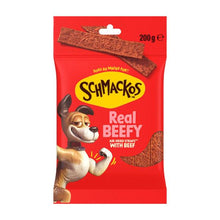 SCHMACKOS STRAPZ DOG TREATS WITH BEEF 200G