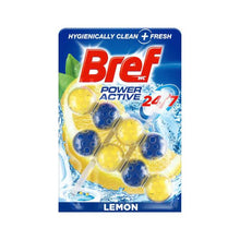 BREF POWER ACTIVE RIMBLOCK TOILET CLEANER JUICY LEMON TWIN PACK 2 X 50G