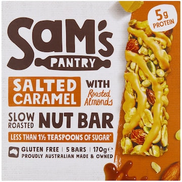 Sam's Pantry Salted Caramel Nut Bar 5 pack