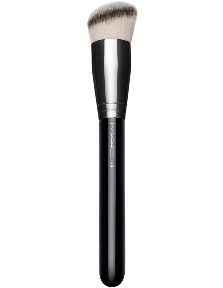Synthetic Rounded Slant Brush in Black