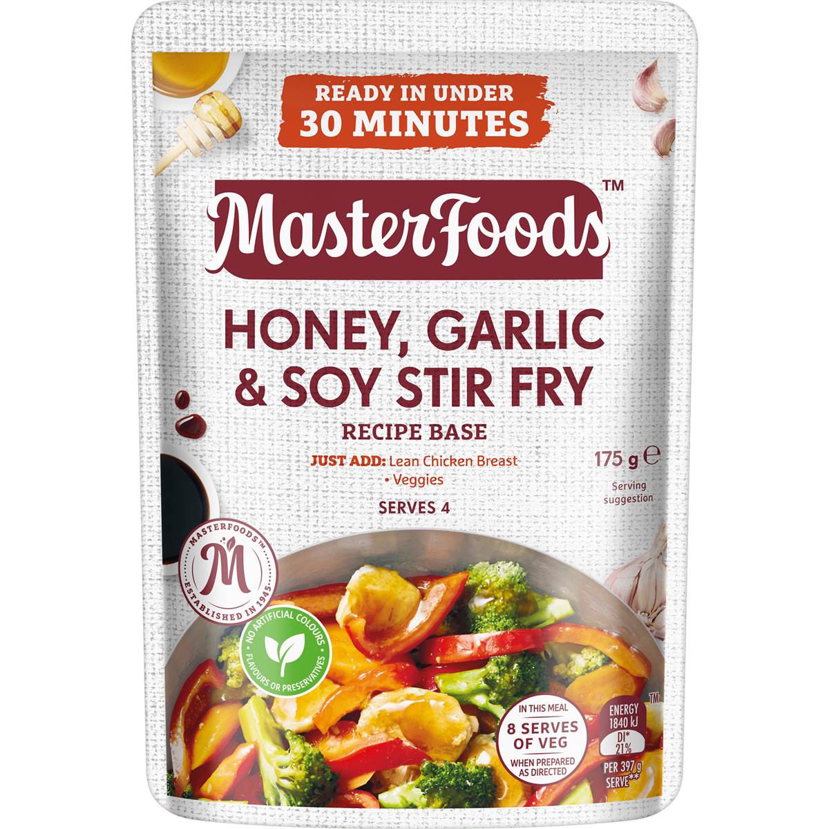 MasterFoods Honey, Garlic & Soy Stir Fry Recipe Base 175g