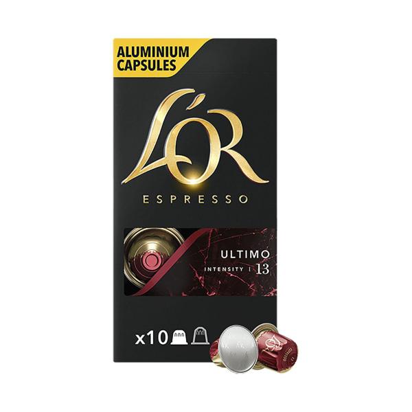 L'OR ESPRESSO ULTIMO INTENSITY 13 COFFEE CAPSULES NESPRESSO* COMPATIBLE 10 PACK