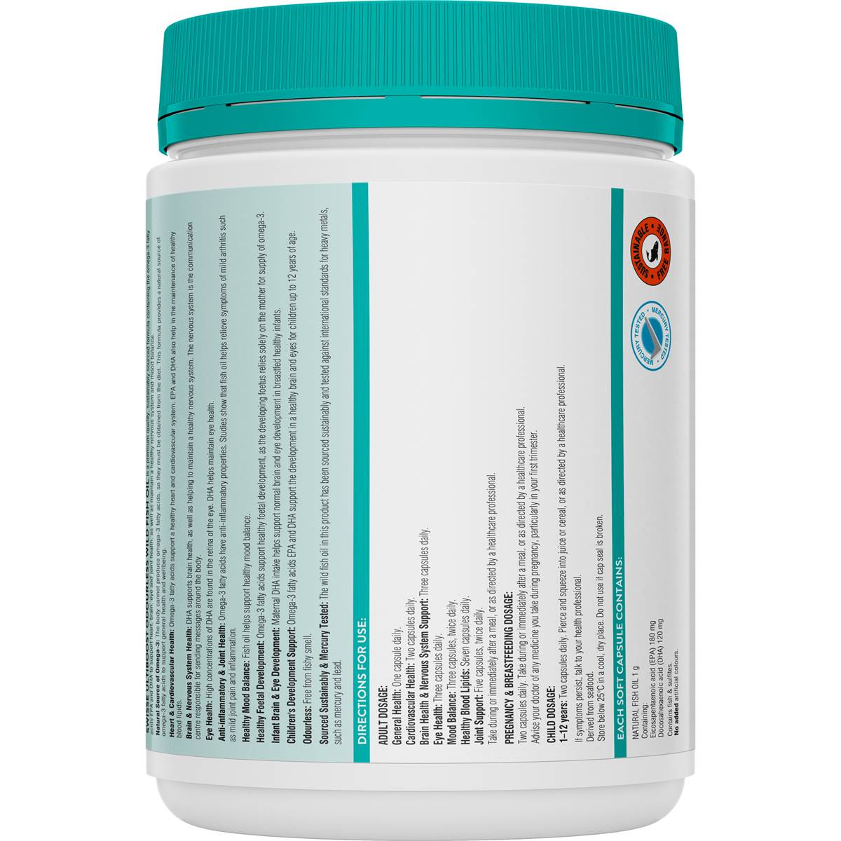 Swisse Ultiboost Odourless Wild Fish Oil Capsules 400 pack