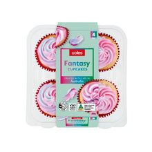 COLES FANTASY CUPCAKES 4PK