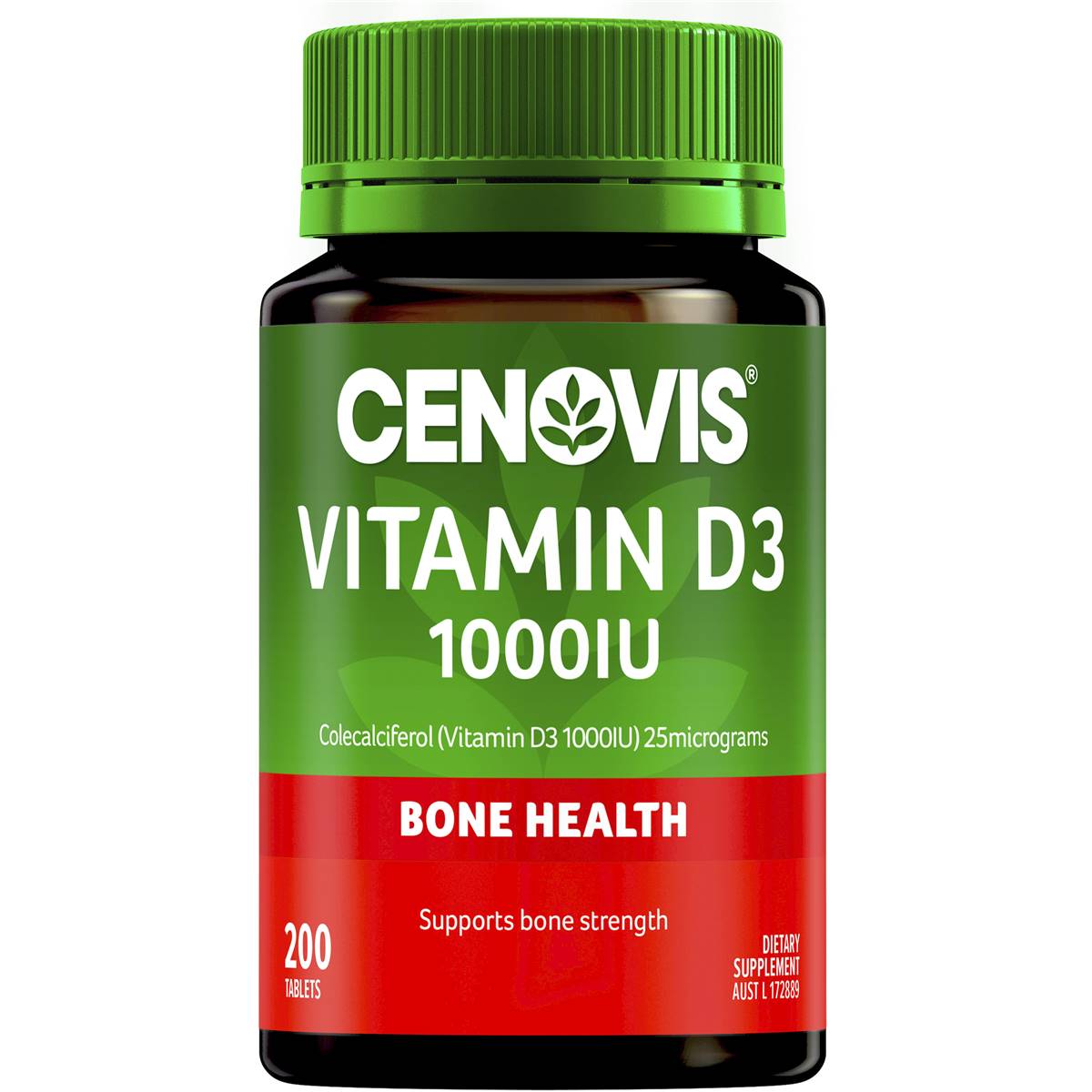 Cenovis Vitamin d 1000iu Tablets d3 For Bone Health 200 Pack