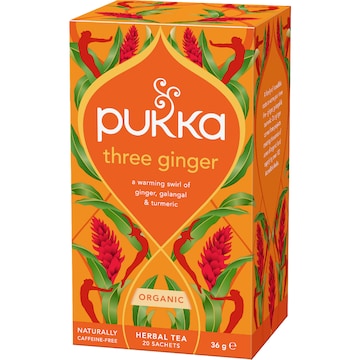 Pukka Tea Bags Three Ginger 20 pack