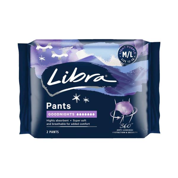 LIBRA NIGHT PANTS LARGE 2 PACK