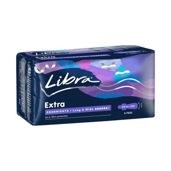 LIBRA GOODNIGHT EXTRA LONG & WIDE 6 PACK