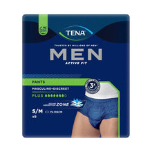 Men Active Fit Plus Navy Small/Medium Incontinence Pants