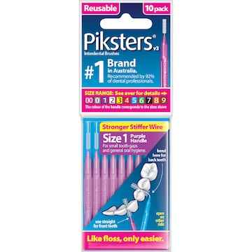 Piksters Interdental Brushes Size 1 10 pack