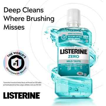Listerine Zero Alcohol Antibacterial Mouthwash 500mL