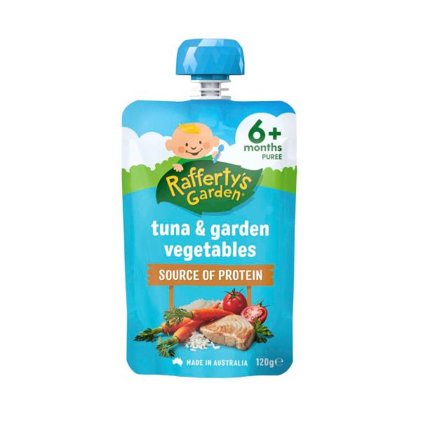 RAFFERTY'S GARDEN TUNA & GARDEN VEGETABLE 6M+ 120G