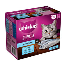 WHISKAS SO FISHY RECIPES ADULT WET CAT FOOD OCEAN PLATTER IN JELLY 12X85G POUCHES