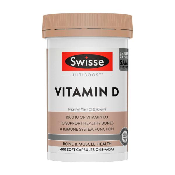 SWISSE ULTIBOOST VITAMIN D CAPSULES 400PK