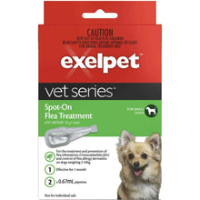 Exelpet Vet Series Treatment Spot On Flea Small Dog 2 pack