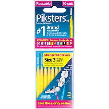 Piksters Interdental Brushes Size 3 10 pack