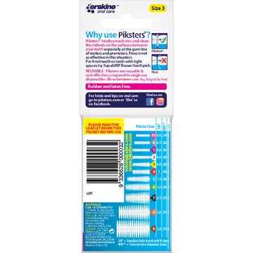 Piksters Interdental Brushes Size 3 10 pack