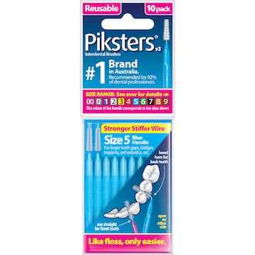 Piksters Interdental Brushes Size 5 10 pack