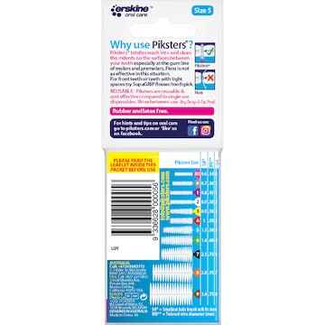 Piksters Interdental Brushes Size 5 10 pack