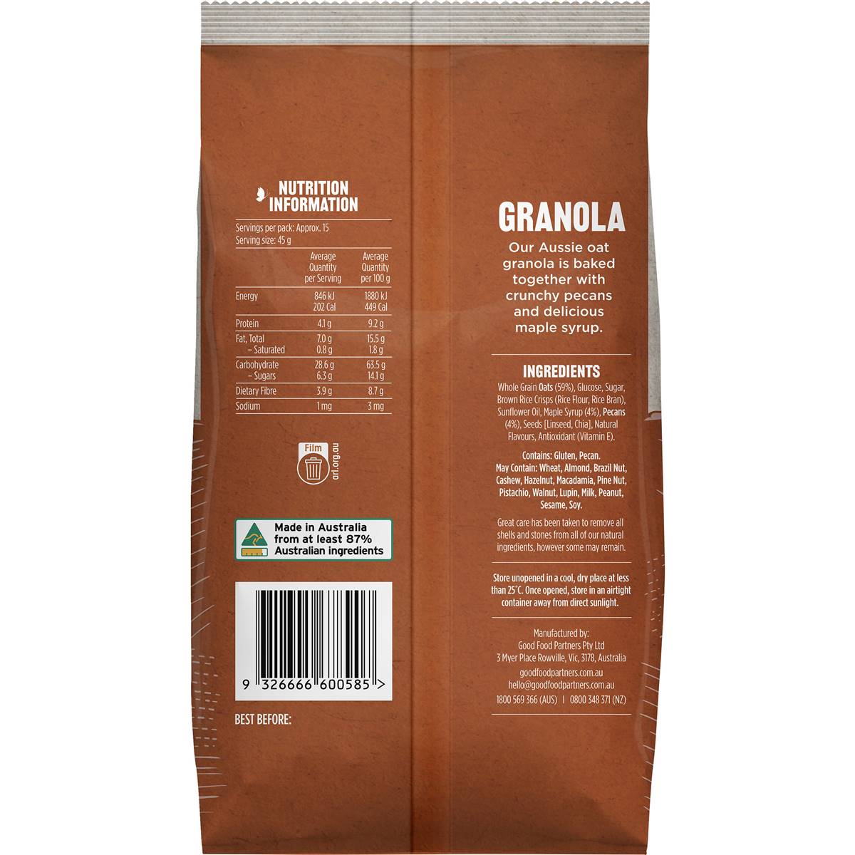 Arnold's Farm Maple & Pecan Granola 700g