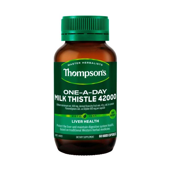 THOMPSON'S ONE-A-DAY MILK THISTLE 42000MG CAPSULES 60PK
