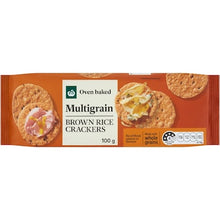 Woolworths Multigrain Brown Rice Crackers 100g
