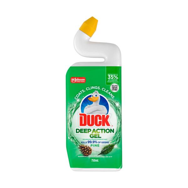 DUCK DEEP ACTION GEL TOILET CLEANER PINE 750ML