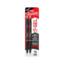 SHARPIE S-GEL PENS BLACK 2PK