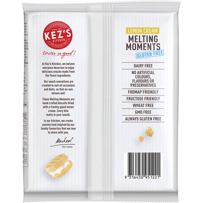Kez's Kitchen Gluten Free Lemon Cream Melting Moments 190g
