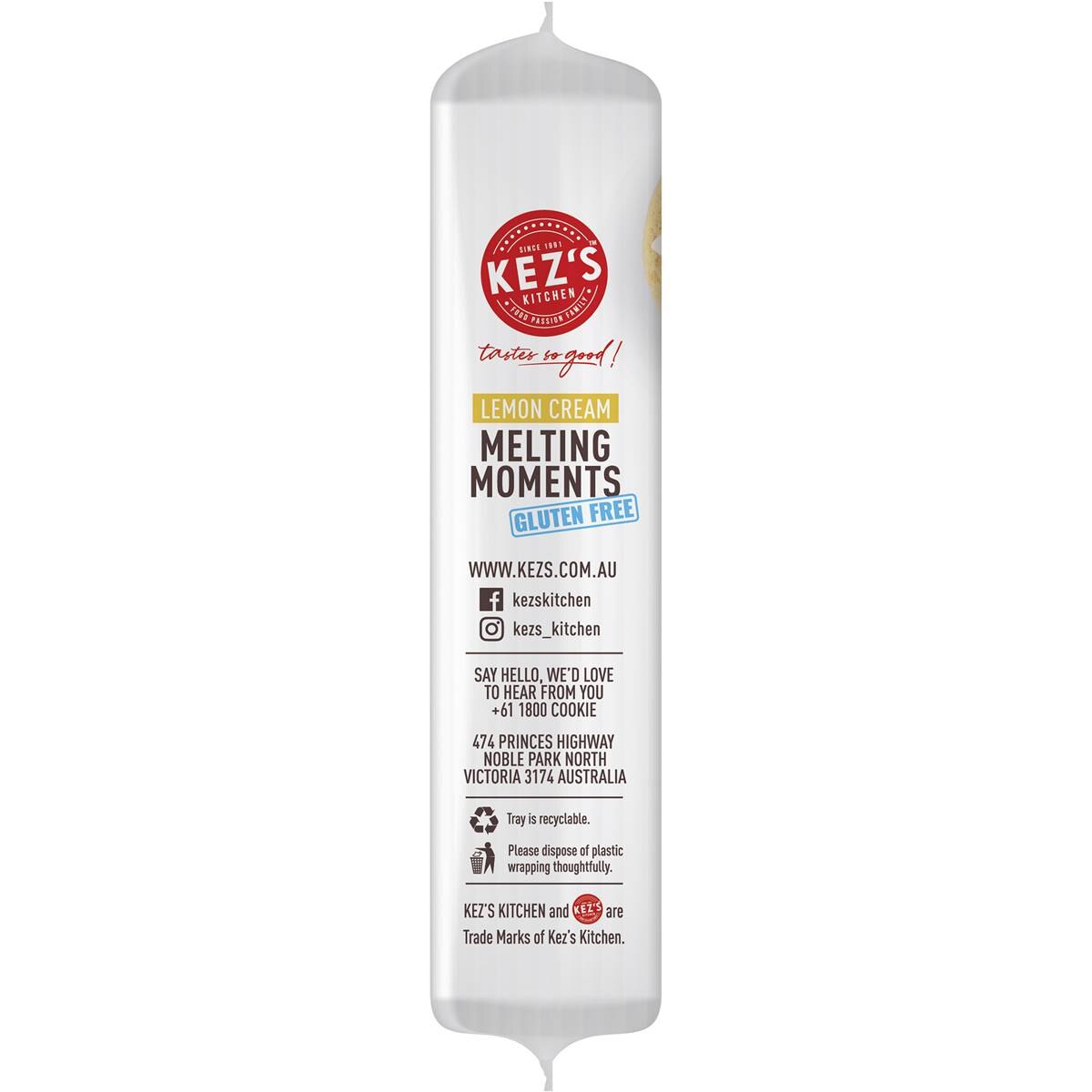Kez's Kitchen Gluten Free Lemon Cream Melting Moments 190g