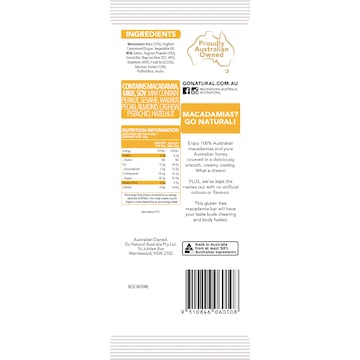 Go Natural Bars Macadamia Dream 50g