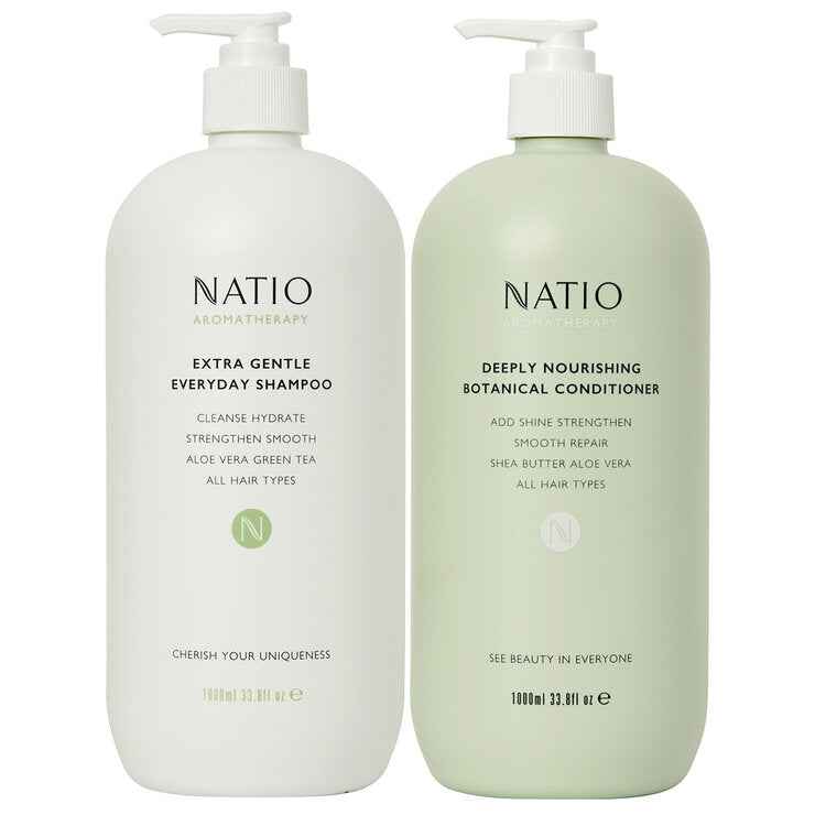 Natio Aromatherapy Shampoo And Conditioner Duo pack 2 x 1L