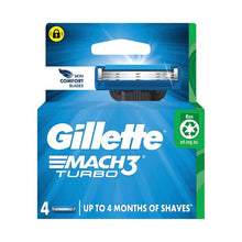 GILLETTE MACH3 TURBO 3D CARTRIDGE 4 PACK