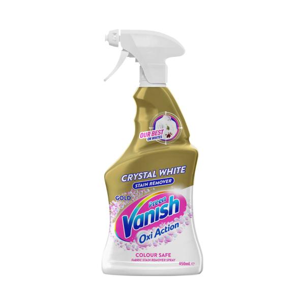 VANISH PREEN GOLD OXI ACTION WHITE FABRIC STAIN REMOVER SPRAY 450ML