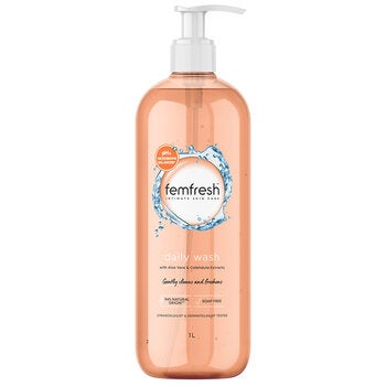 Femfresh Daily Soap-Free Intimate Wash With Aloe Vera And Calendula Extracts 1L