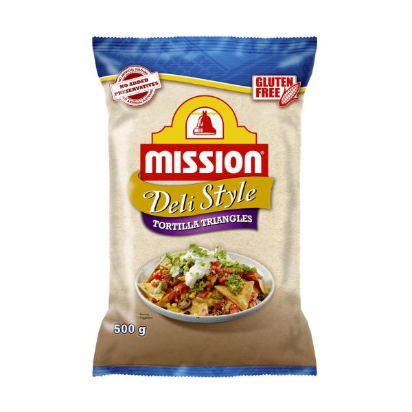 MISSION DELI STYLE TORTILLA TRIANGLES 500G